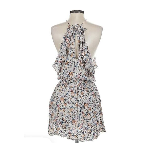 American Eagle Dainty Off Shoulder Floral Cotton Mini Dress Ruffle Women XS Flow - Picture 4 of 7